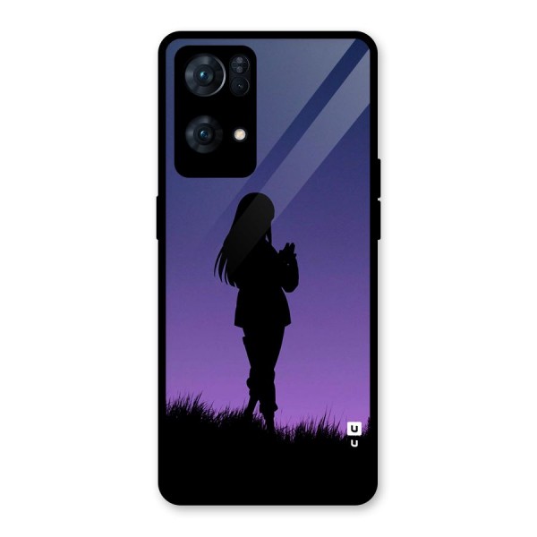 Hinata Shadow Glass Back Case for Oppo Reno7 Pro 5G