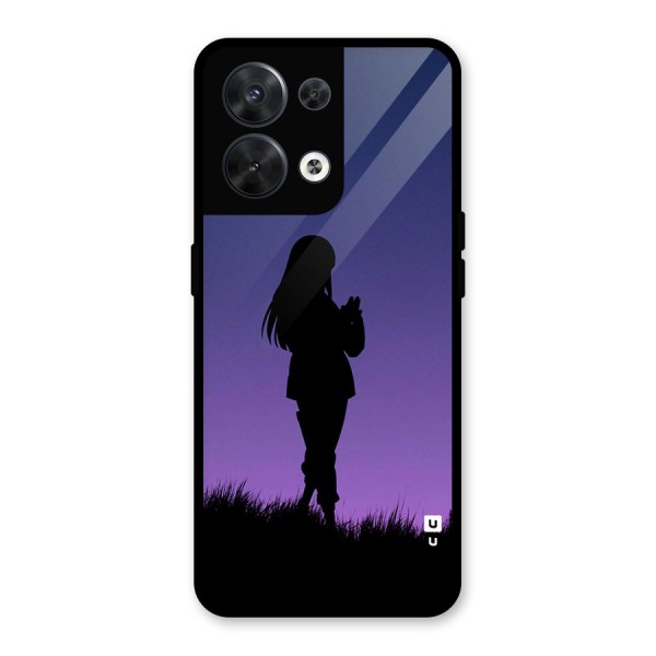 Hinata Shadow Glass Back Case for Oppo Reno8 5G