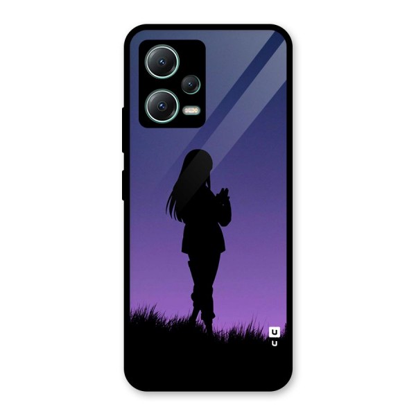 Hinata Shadow Glass Back Case for Poco X5