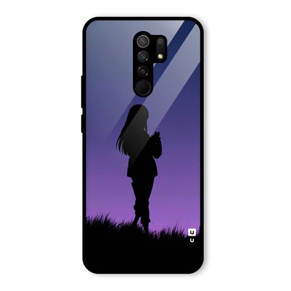 Hinata Shadow Glass Back Case for Redmi 9 Prime