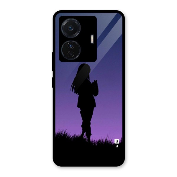 Hinata Shadow Glass Back Case for Vivo T1 Pro