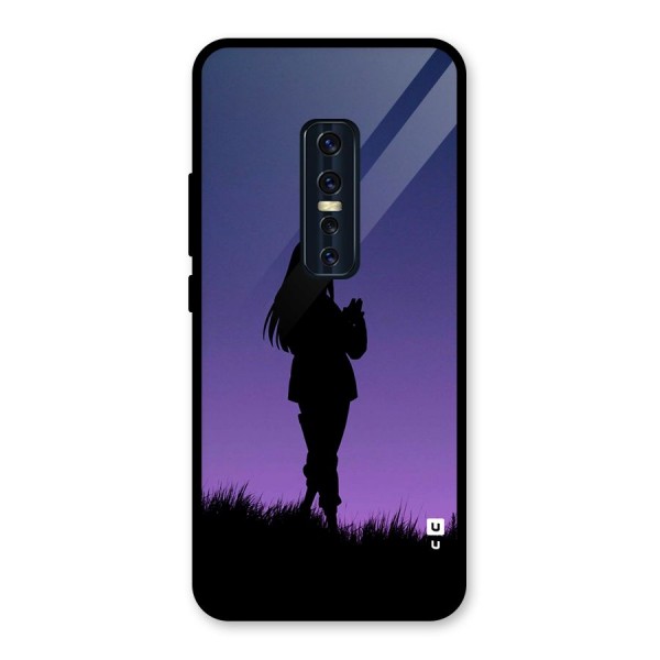 Hinata Shadow Glass Back Case for Vivo V17 Pro