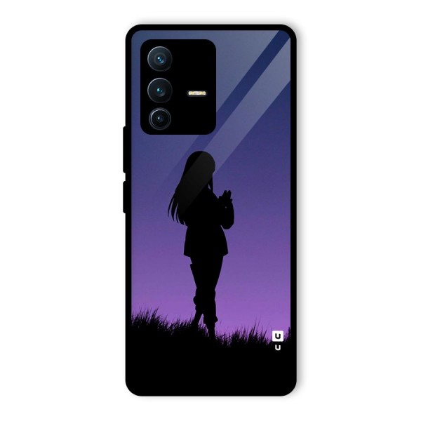 Hinata Shadow Glass Back Case for Vivo V23 Pro