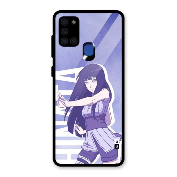 Hinata Stance Glass Back Case for Galaxy A21s