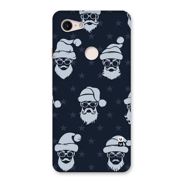 Hipster Santa Back Case for Google Pixel 3 XL