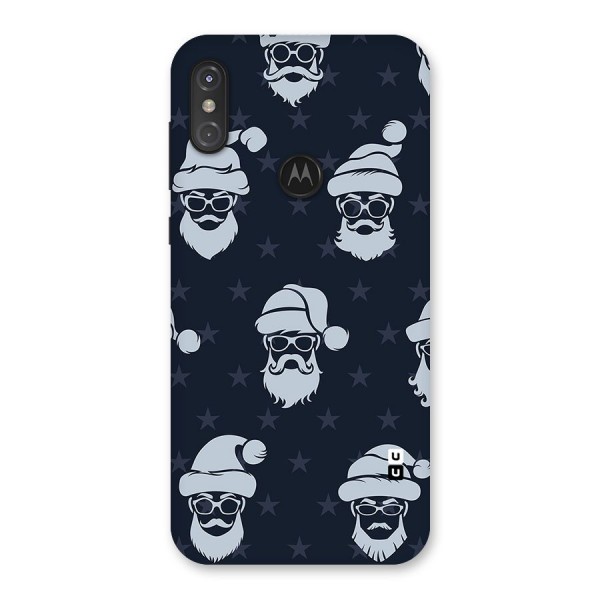 Hipster Santa Back Case for Motorola One Power