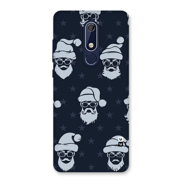 Hipster Santa Back Case for Nokia 5.1