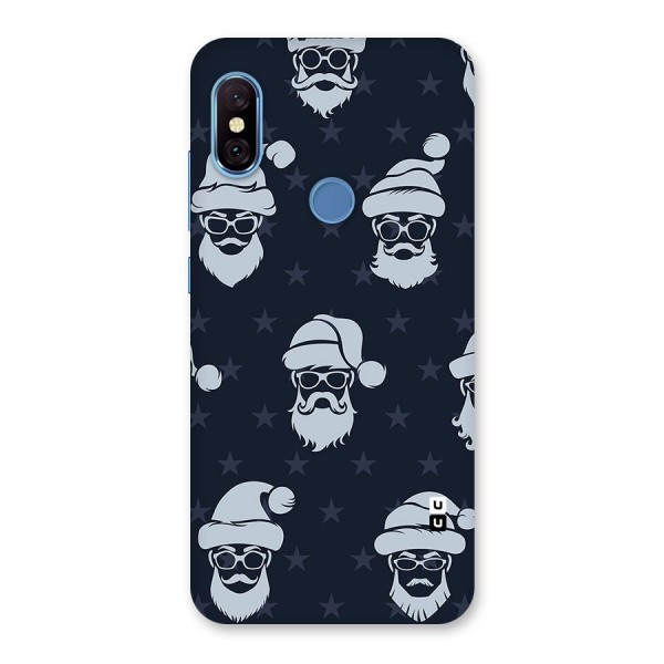 Hipster Santa Back Case for Redmi Note 6 Pro