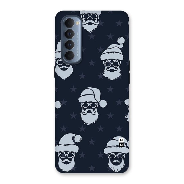 Hipster Santa Back Case for Reno4 Pro