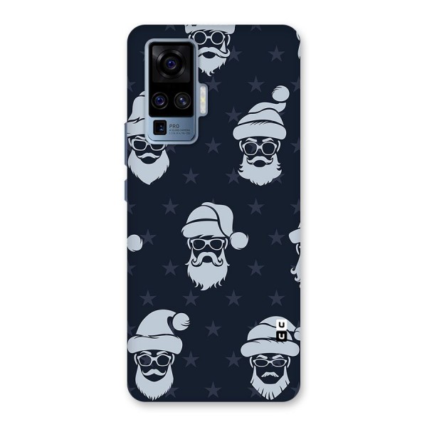 Hipster Santa Back Case for Vivo X50 Pro