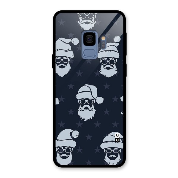 Hipster Santa Glass Back Case for Galaxy S9