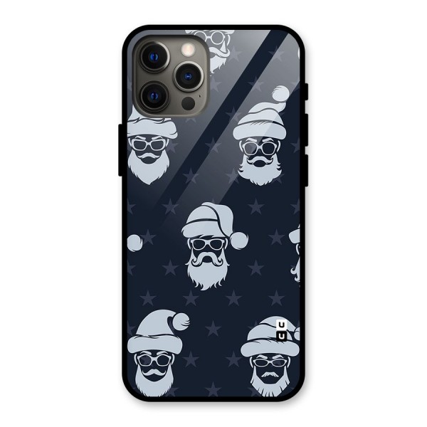 Hipster Santa Glass Back Case for iPhone 12 Pro Max