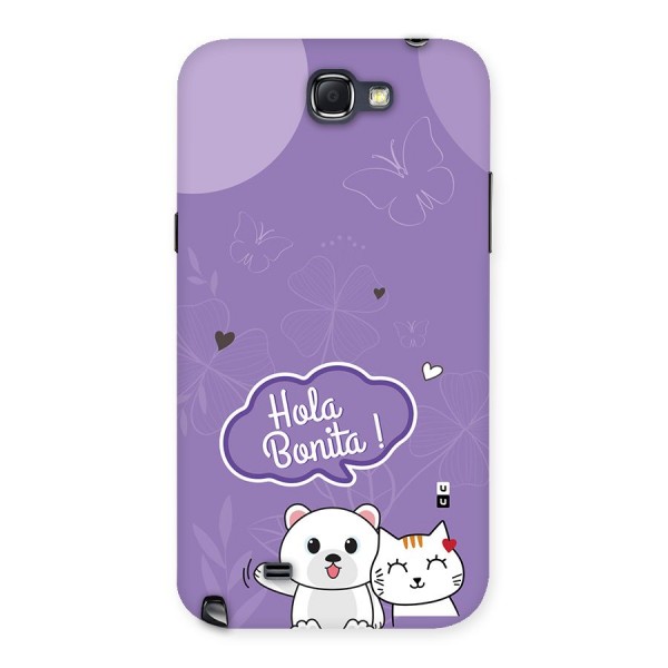 Hola Bonita Back Case for Galaxy Note 2