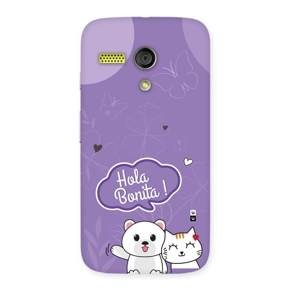 Hola Bonita Back Case for Moto G