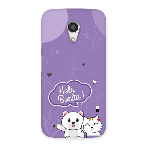 Hola Bonita Back Case for Moto G 2nd Gen