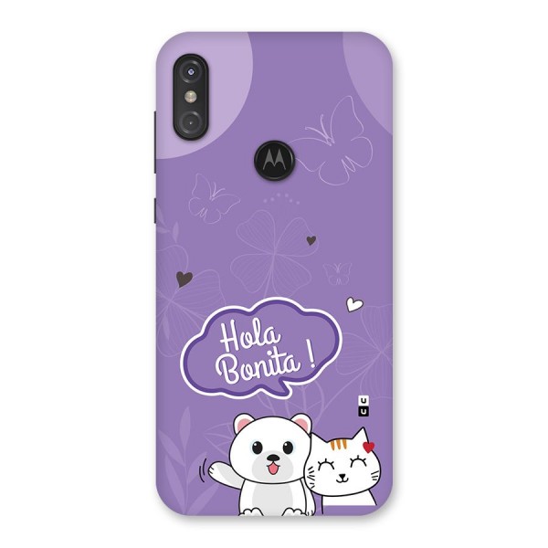 Hola Bonita Back Case for Motorola One Power