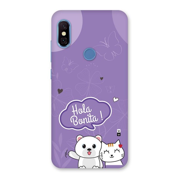 Hola Bonita Back Case for Redmi Note 6 Pro