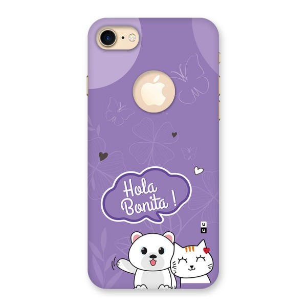 Hola Bonita Back Case for iPhone 8 Logo Cut