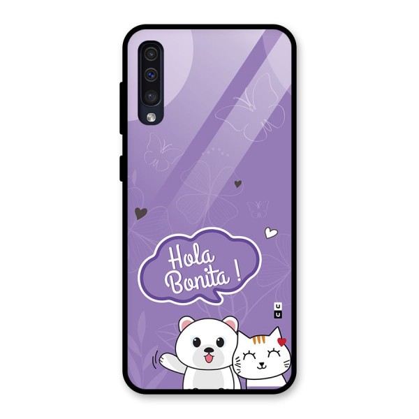 Hola Bonita Glass Back Case for Galaxy A50