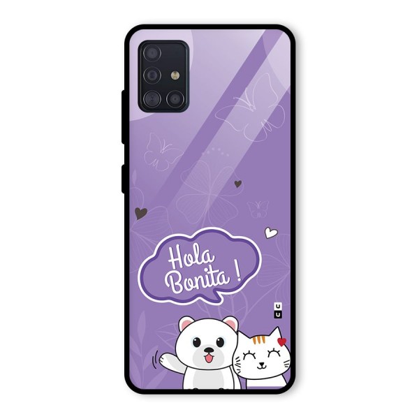 Hola Bonita Glass Back Case for Galaxy A51