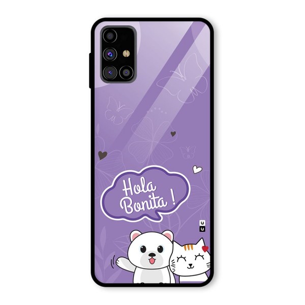 Hola Bonita Glass Back Case for Galaxy M31s