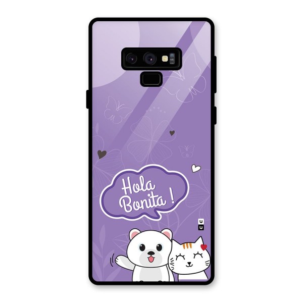 Hola Bonita Glass Back Case for Galaxy Note 9