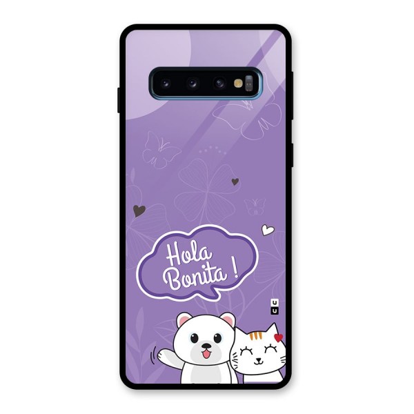 Hola Bonita Glass Back Case for Galaxy S10