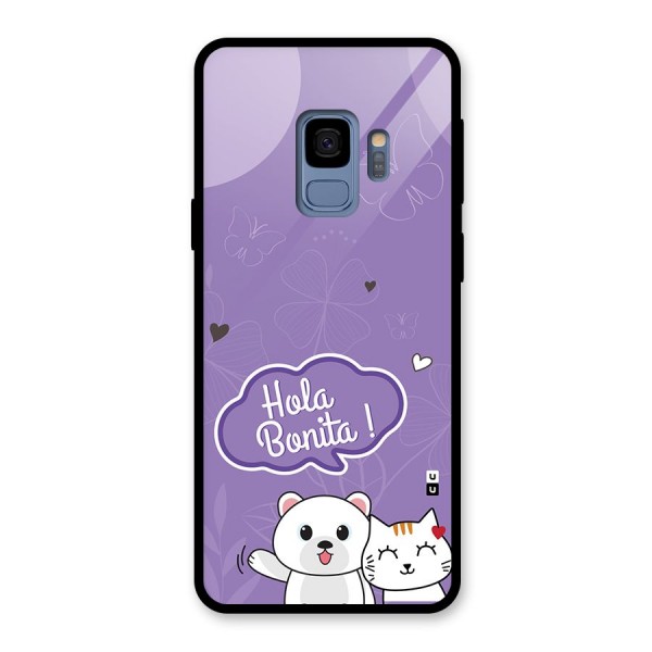 Hola Bonita Glass Back Case for Galaxy S9