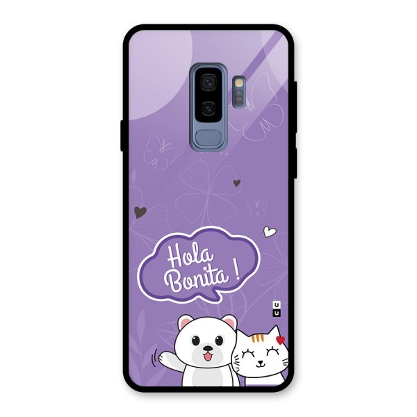 Hola Bonita Glass Back Case for Galaxy S9 Plus