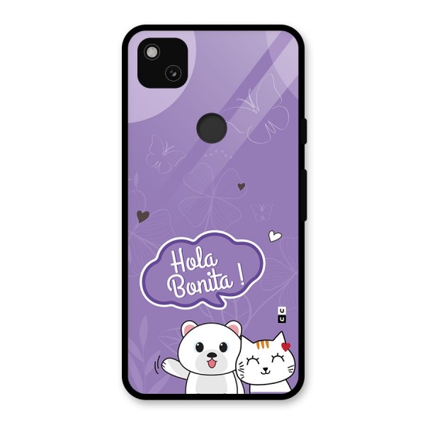 Hola Bonita Glass Back Case for Google Pixel 4a