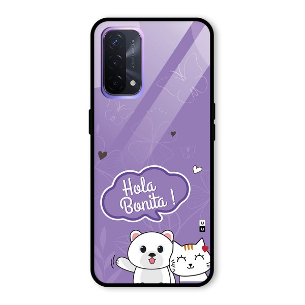 Hola Bonita Glass Back Case for Oppo A74 5G