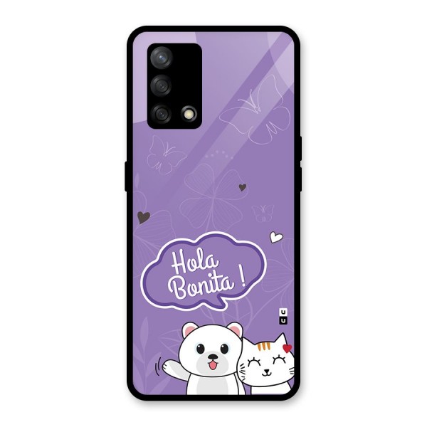 Hola Bonita Glass Back Case for Oppo F19