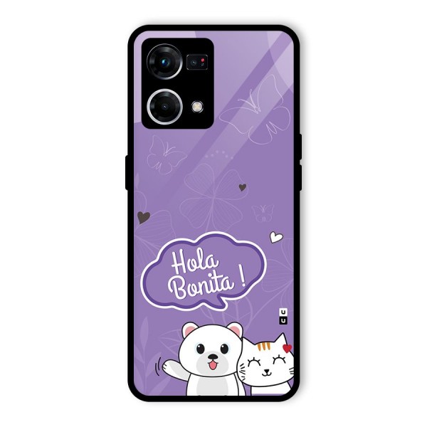 Hola Bonita Glass Back Case for Oppo F21 Pro 4G