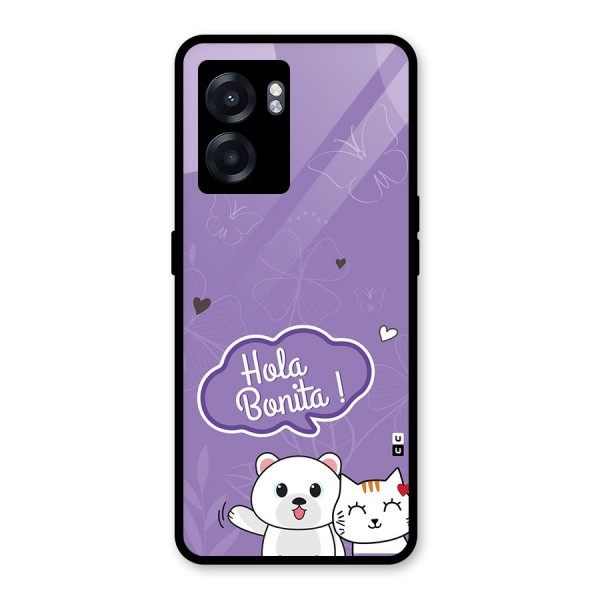 Hola Bonita Glass Back Case for Oppo K10 (5G)