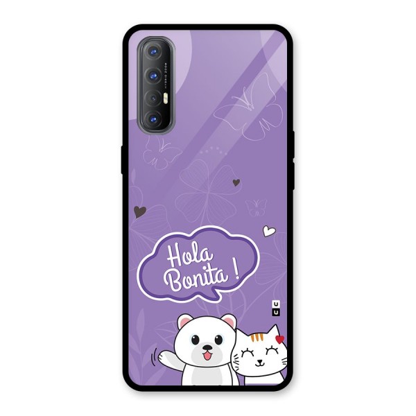 Hola Bonita Glass Back Case for Oppo Reno3 Pro