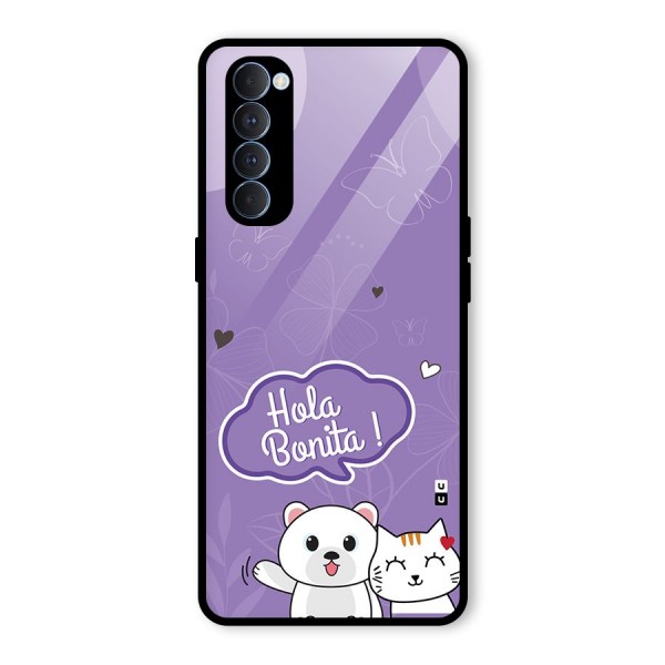 Hola Bonita Glass Back Case for Oppo Reno4 Pro