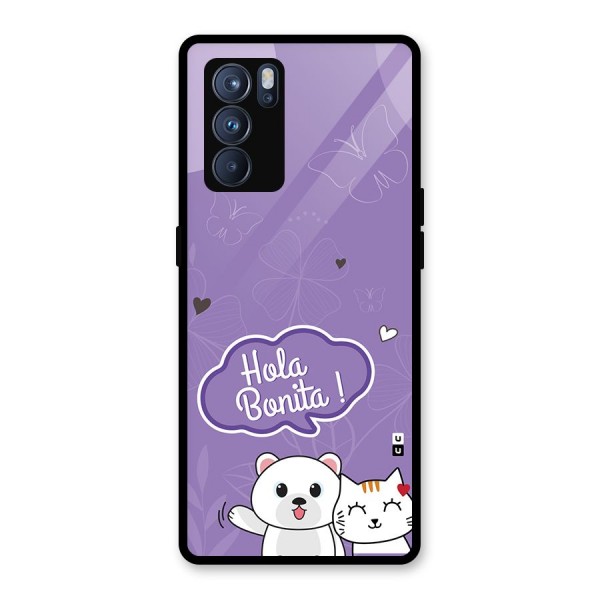 Hola Bonita Glass Back Case for Oppo Reno6 Pro 5G