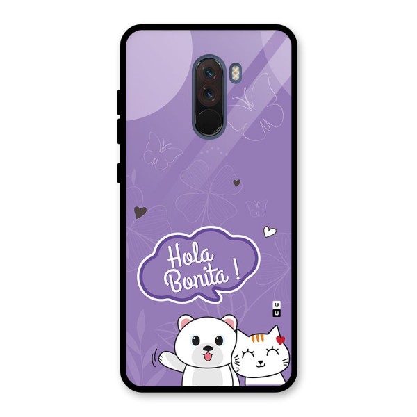 Hola Bonita Glass Back Case for Poco F1