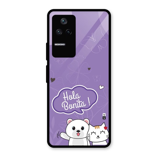 Hola Bonita Glass Back Case for Poco F4 5G