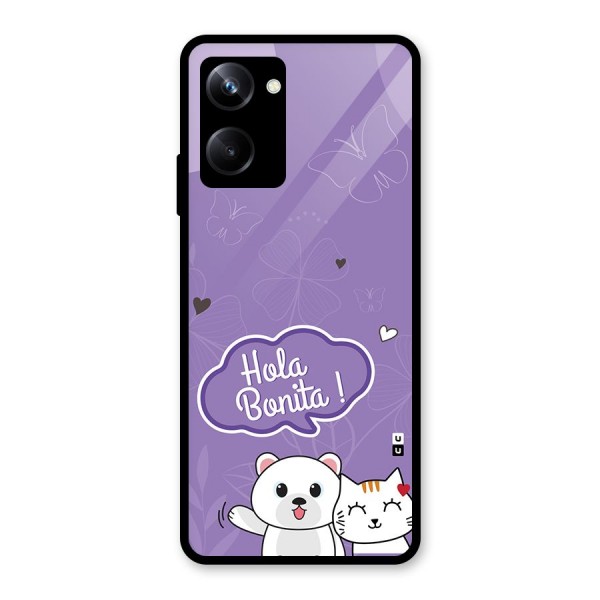 Hola Bonita Glass Back Case for Realme 10 Pro