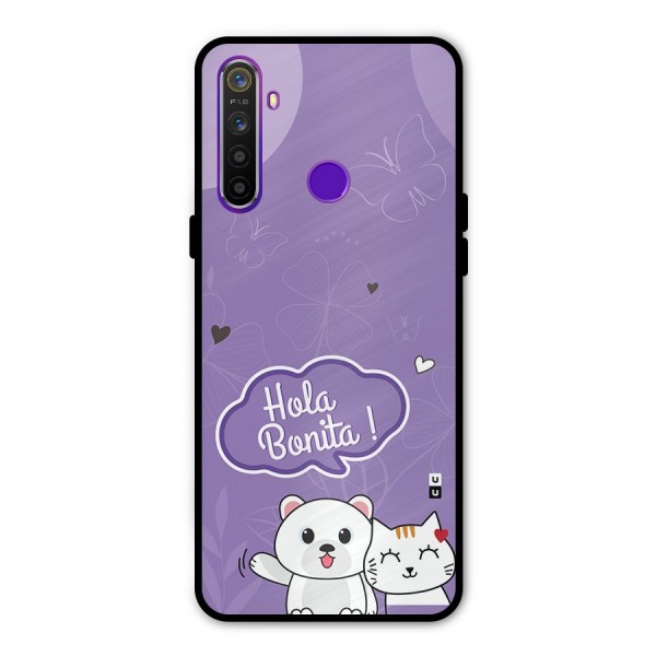 Hola Bonita Glass Back Case for Realme 5s