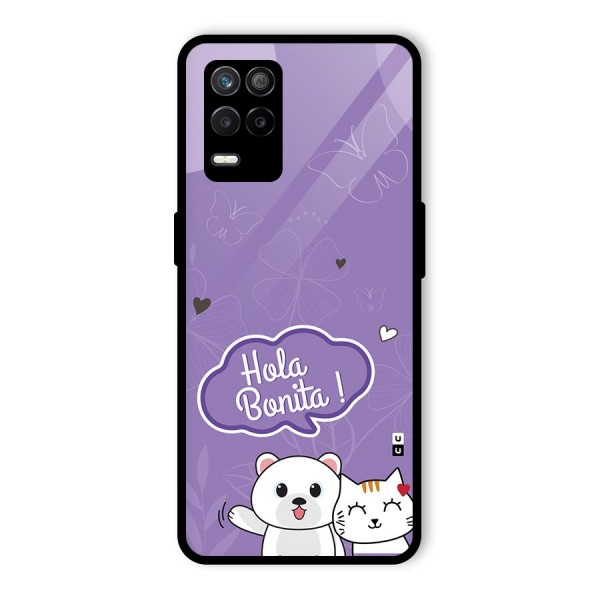 Hola Bonita Glass Back Case for Realme 8s 5G