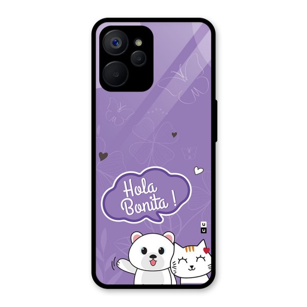 Hola Bonita Glass Back Case for Realme 9i 5G