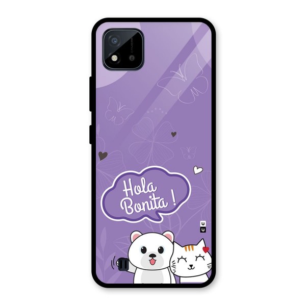 Hola Bonita Glass Back Case for Realme C11 2021