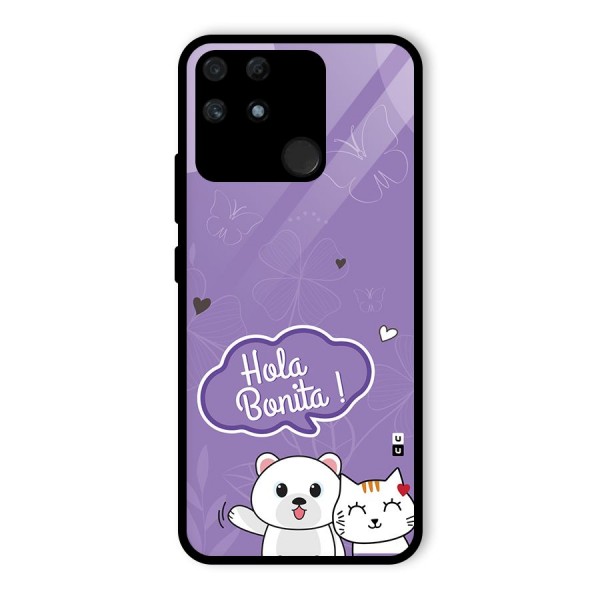 Hola Bonita Glass Back Case for Realme Narzo 50A