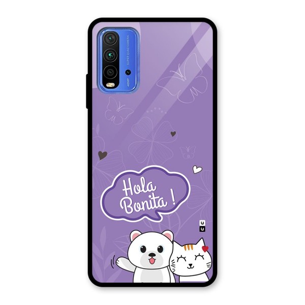 Hola Bonita Glass Back Case for Redmi 9 Power