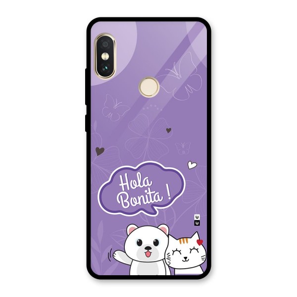 Hola Bonita Glass Back Case for Redmi Note 5 Pro