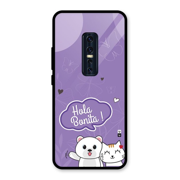 Hola Bonita Glass Back Case for Vivo V17 Pro