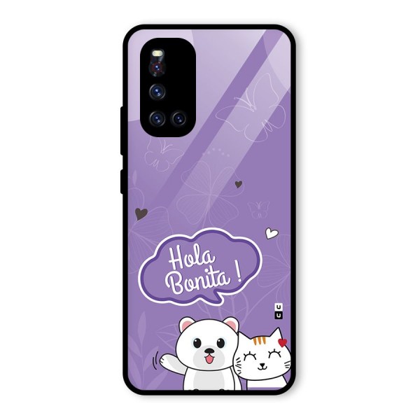 Hola Bonita Glass Back Case for Vivo V19