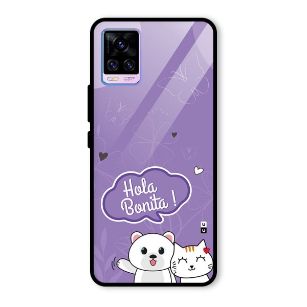 Hola Bonita Glass Back Case for Vivo V20 Pro